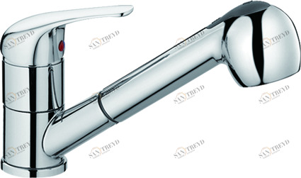 Смеситель для кухни Rush Corsica CO4240-25 выдвижной излив хром 11523110