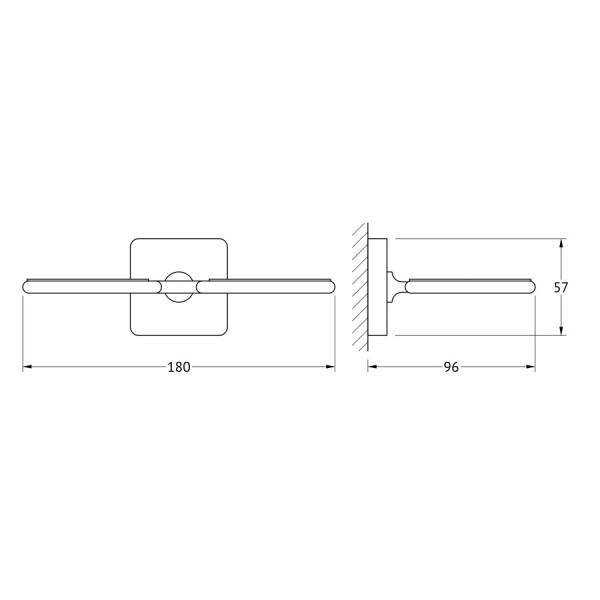 Держатель 2-х стаканов/емкостей для жидкого мыла Ellux AVANTGARDE AVA 007 sun-id-561140 - Вид №1