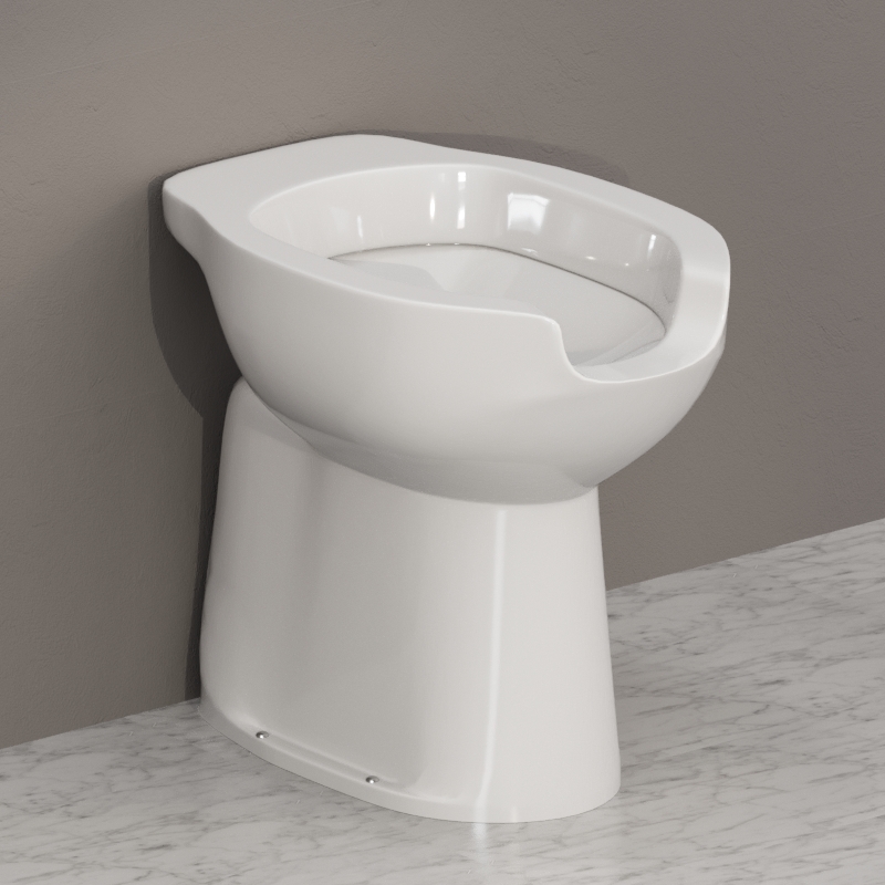 020103 Приставной унитаз напольный Белый Kerasan COMUNITA Италия