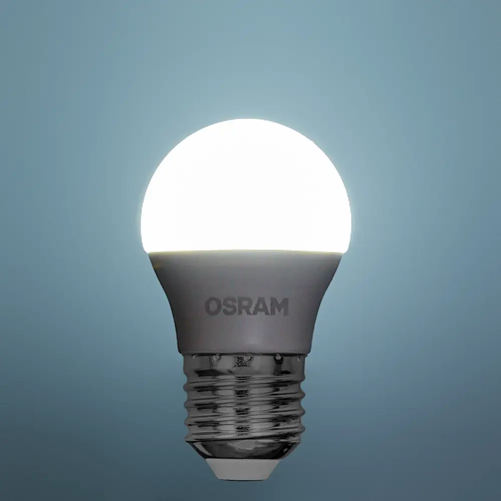 Лампа светодиодная Osram шар 5Вт 470Лм E27 холодный белый свет 85099897 STLM-2156353  - Вид №2