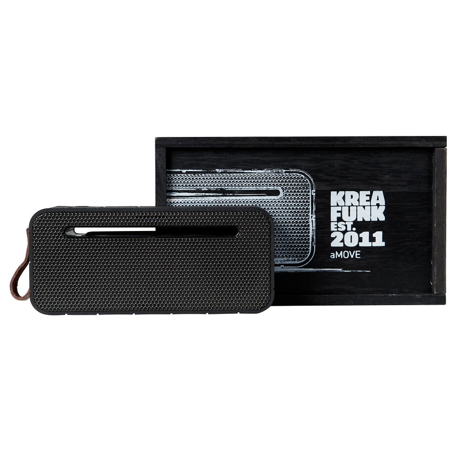 Колонка беспроводная с ремешком aMOVE black edition KREAFUNK KFNG70 - Вид №10