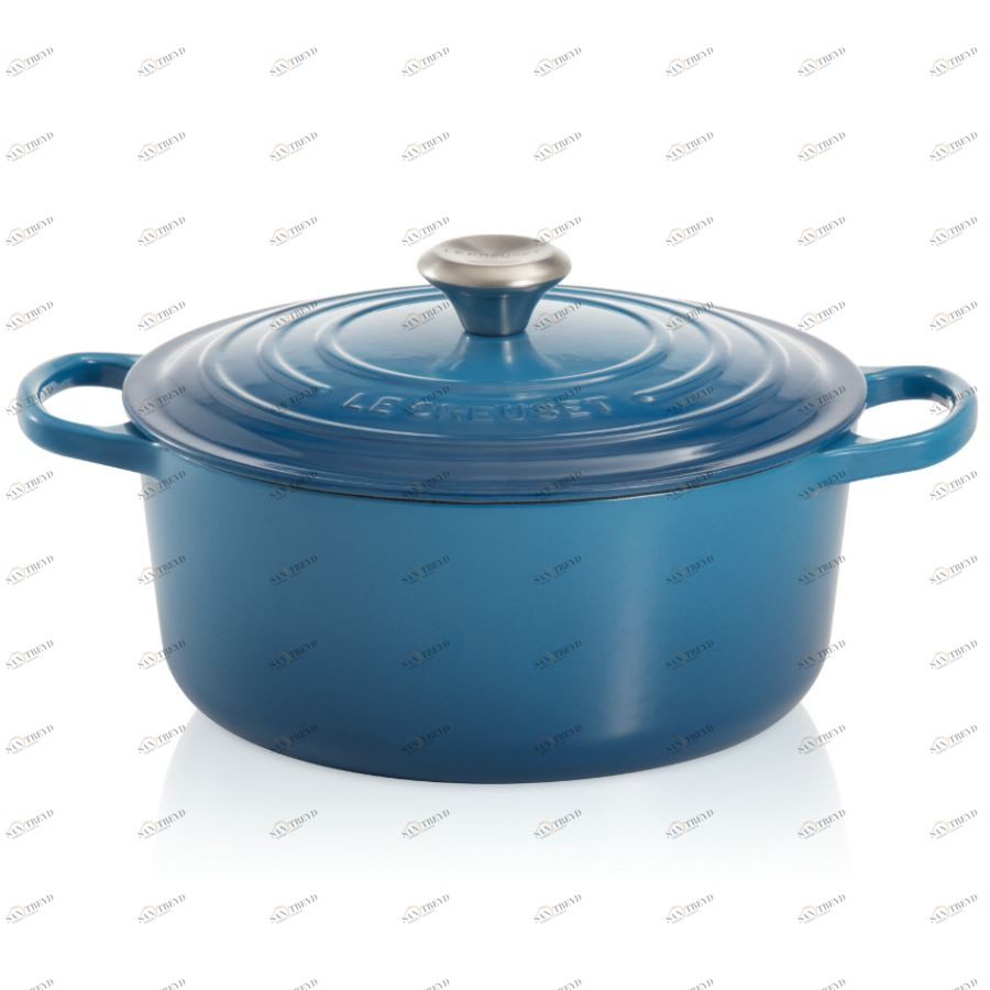 Кастрюля чугунная Le Creuset, Ø26 см, голубая 21177262002430