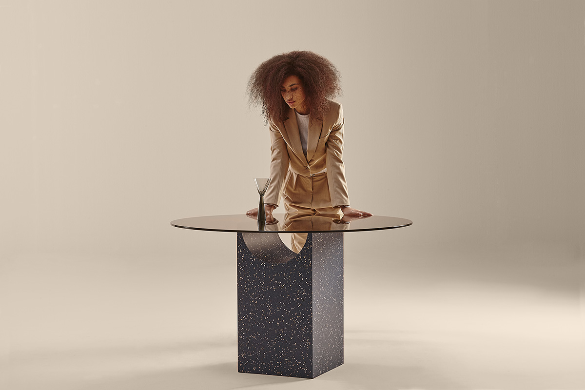 095463 Круглый стол IQ/стекло SANCAL Vestige - Вид №1