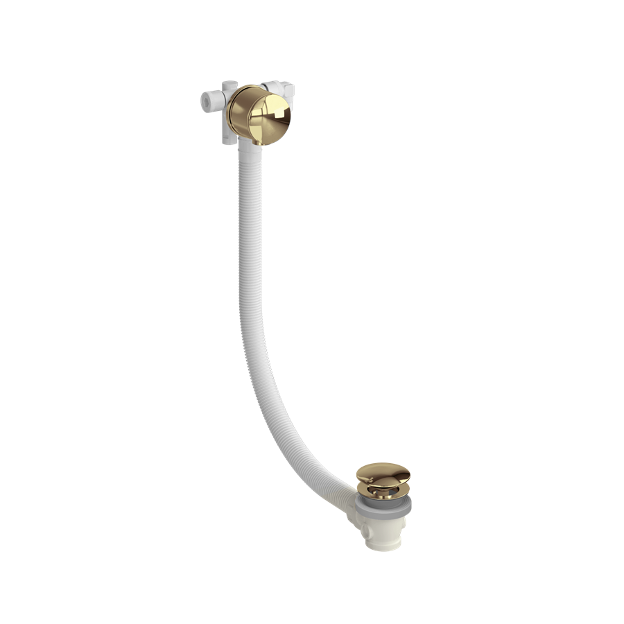 Burlington Riviera Наполнитель для ванн Riviera Overflow с отходами Click Clack Золото RIV36 GOLD 