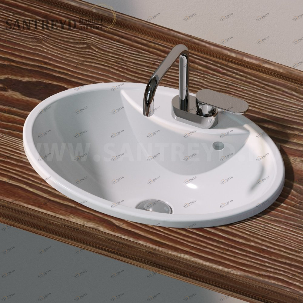 20269016 Накладная раковина под столешницу  овальная Ceramica Flaminia Normale