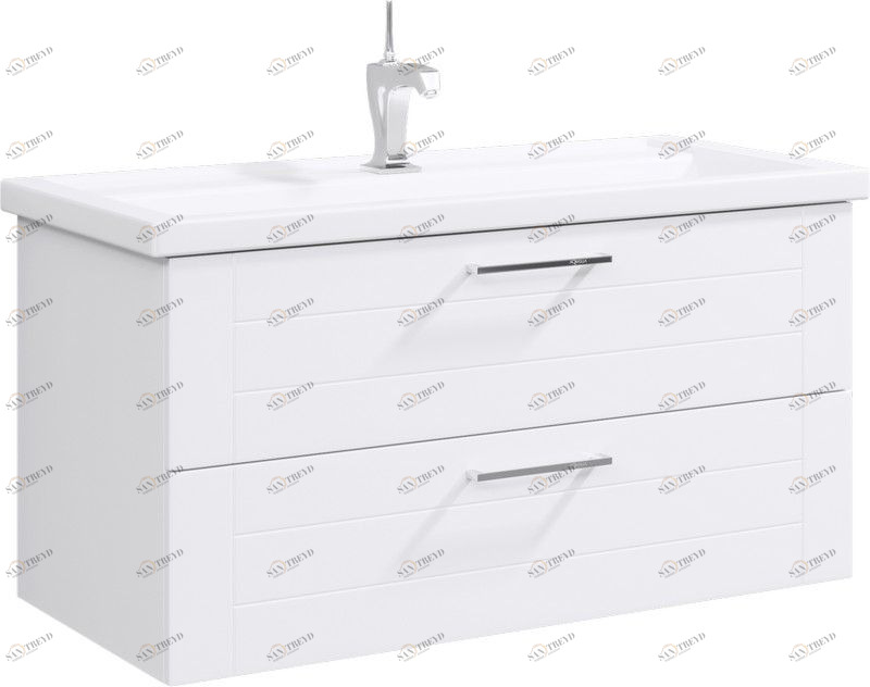 Манчестер Тумба под умывальник подвесная, цвет белый, MAN01102 AQWELLA Manchester 4640021065204