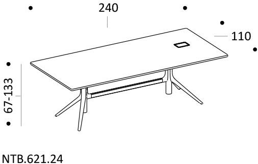 ICF Прямоугольный стол Notable sun-id-1464773 - Вид №7