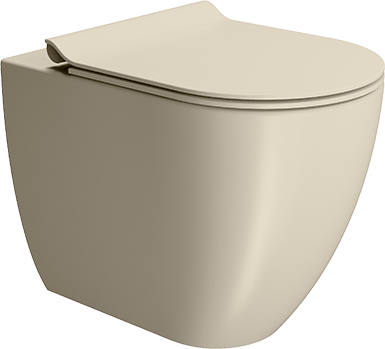 881008 Подвесной унитаз настенный Бежевый GSI ceramica  Италия  - Вид №1