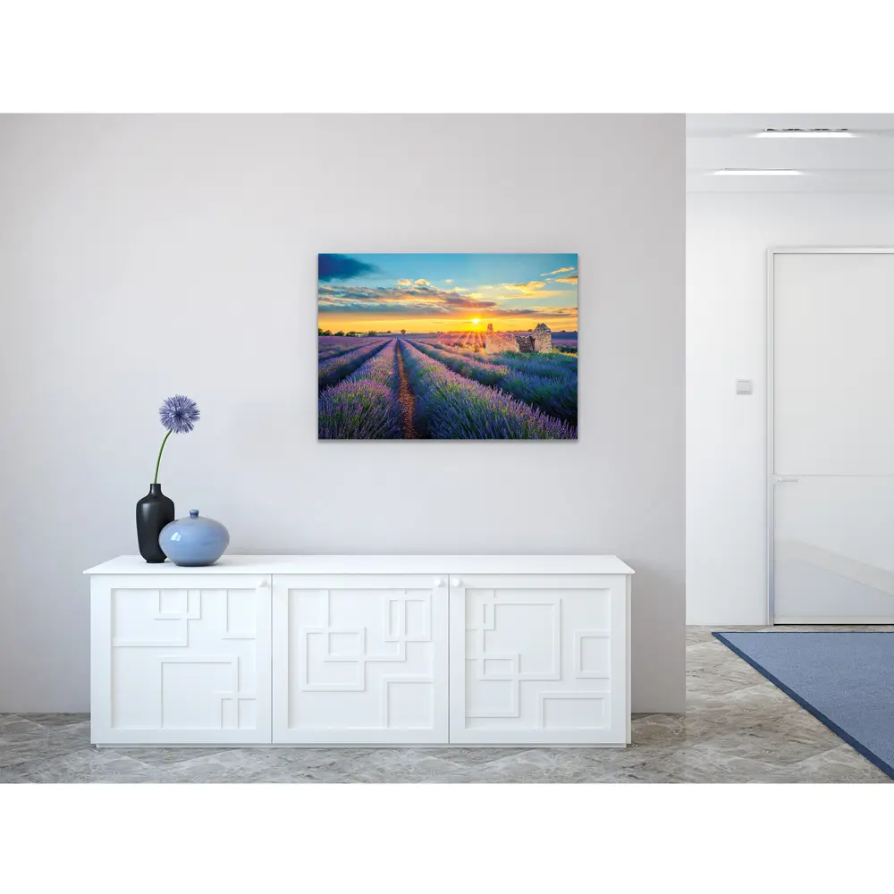 Картина на стекле «Лавандовые поля» 50x70 см 82402198 STLM-2029897 Santreyd  - Вид №3