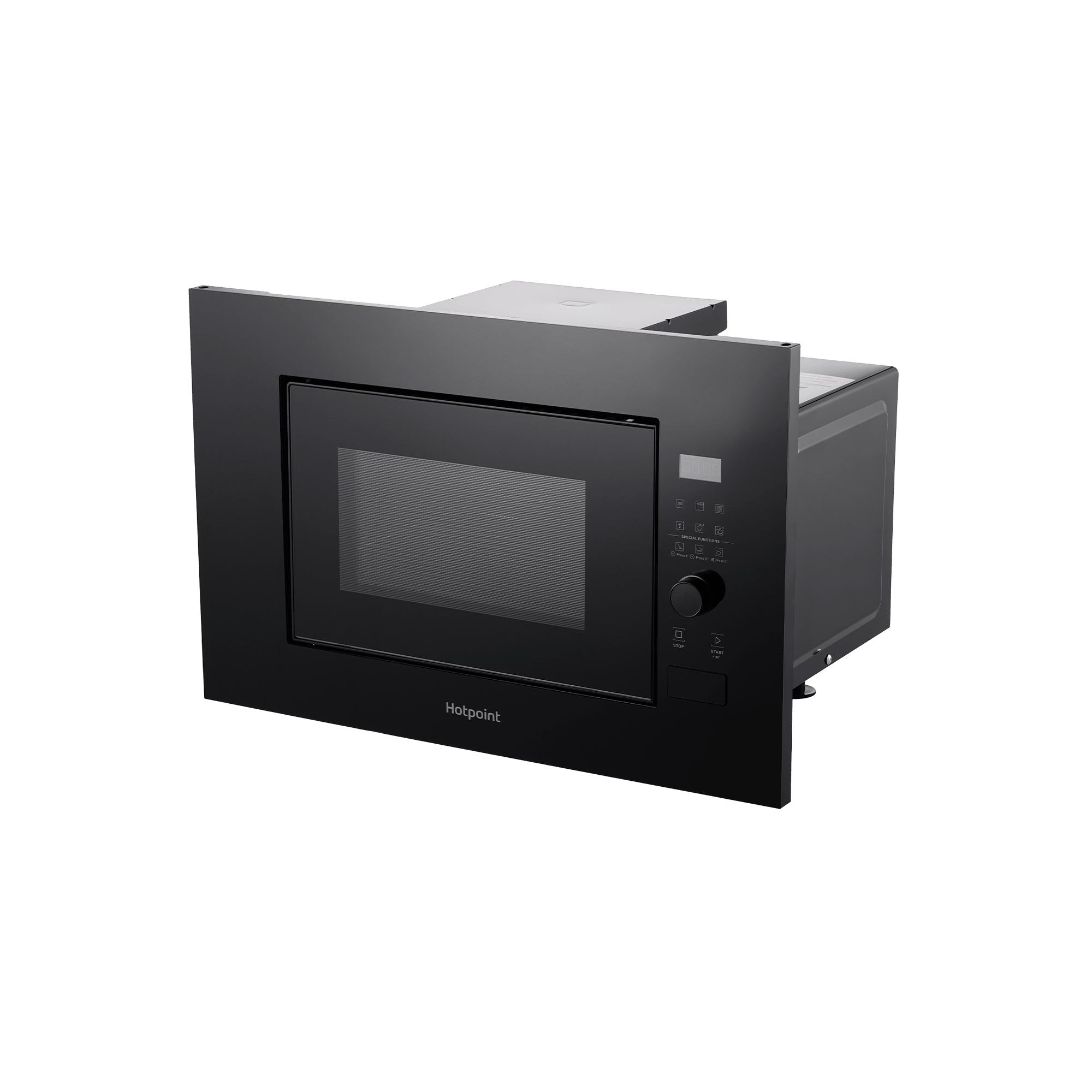 9292303 Встраиваемая микроволновая печь Hotpoint MF20G BL H черный STDN-0103767 - Вид №4
