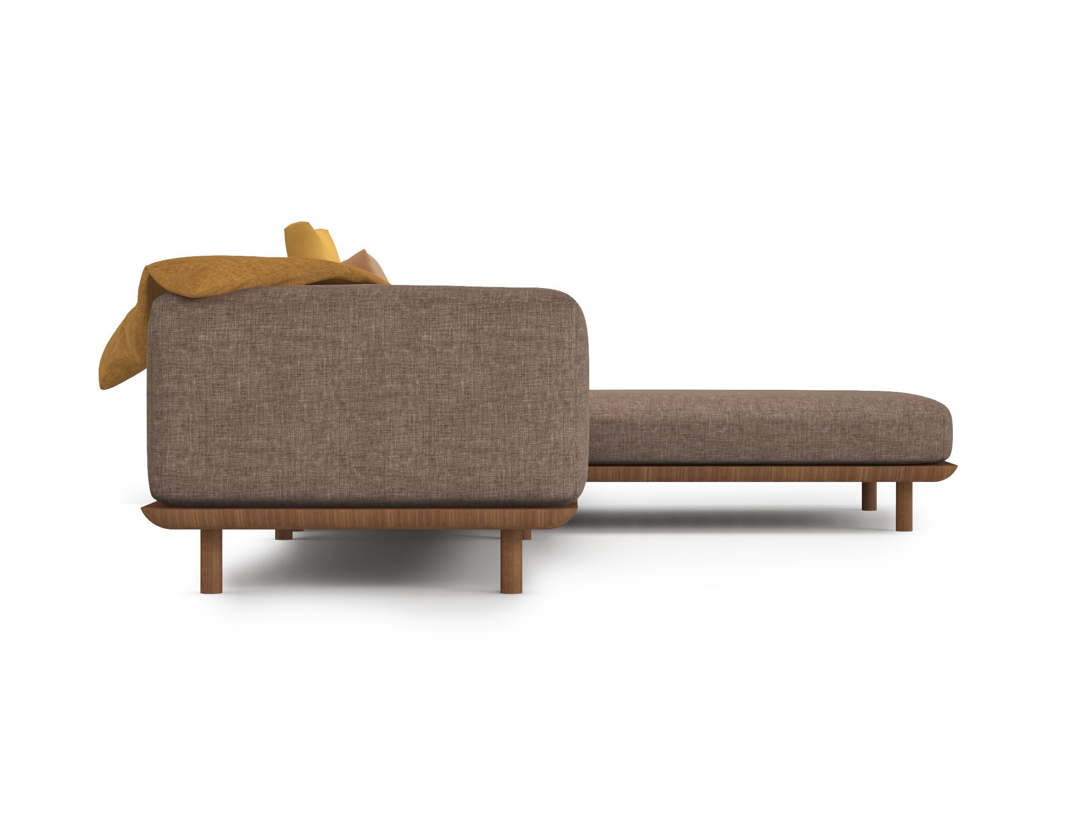 Тканевый диван с полуостровом HANNABI Topan ARCH-00061544 - Вид №2