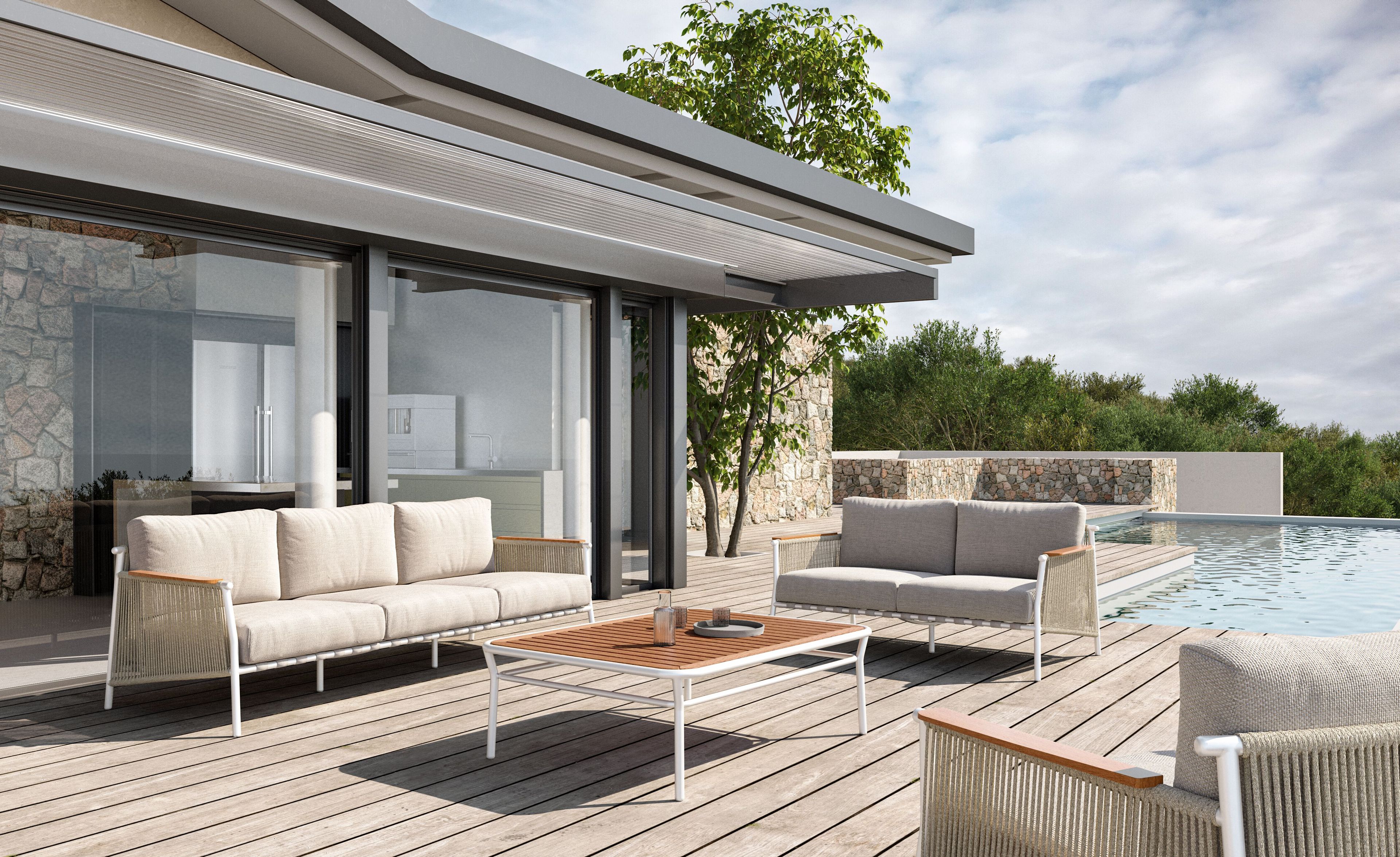 3-местный веревочный садовый диван VINEKO Nine Degrees ARCH-00072002 - Вид №1