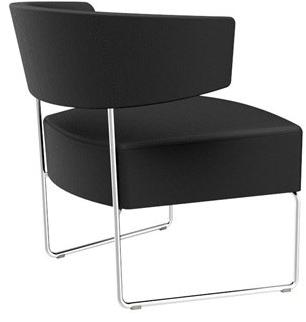 Andreu World Кресло с салазками, обитое кожей Tauro Bu4203 - Вид №2