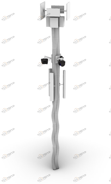 Concreative Многофункциональный столб из бетона с 3D-печатью  1903-040 