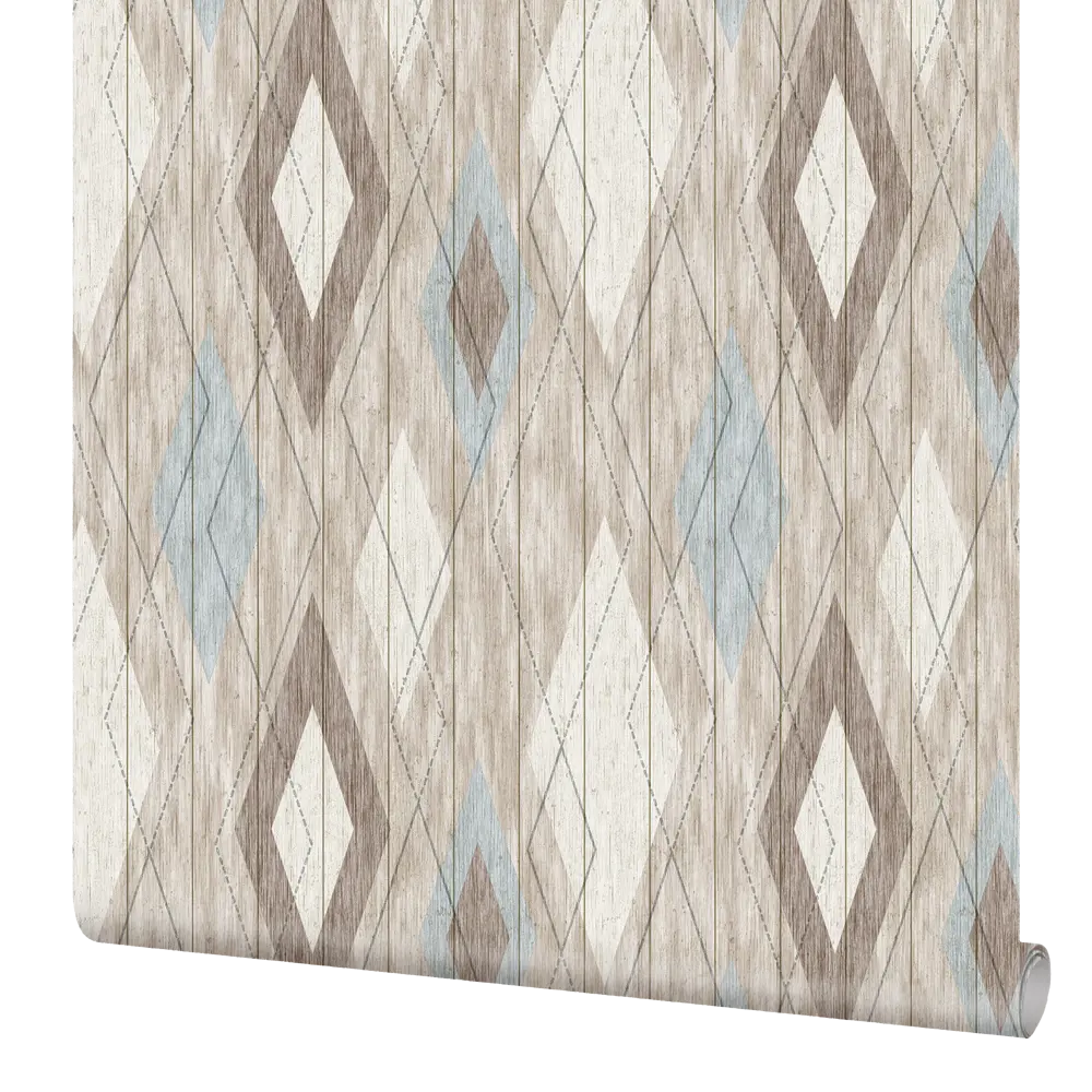 Флизелиновые обои ELYSIUM Ромбы бежевые с геометрическим узором 89346604 STLM-0828078