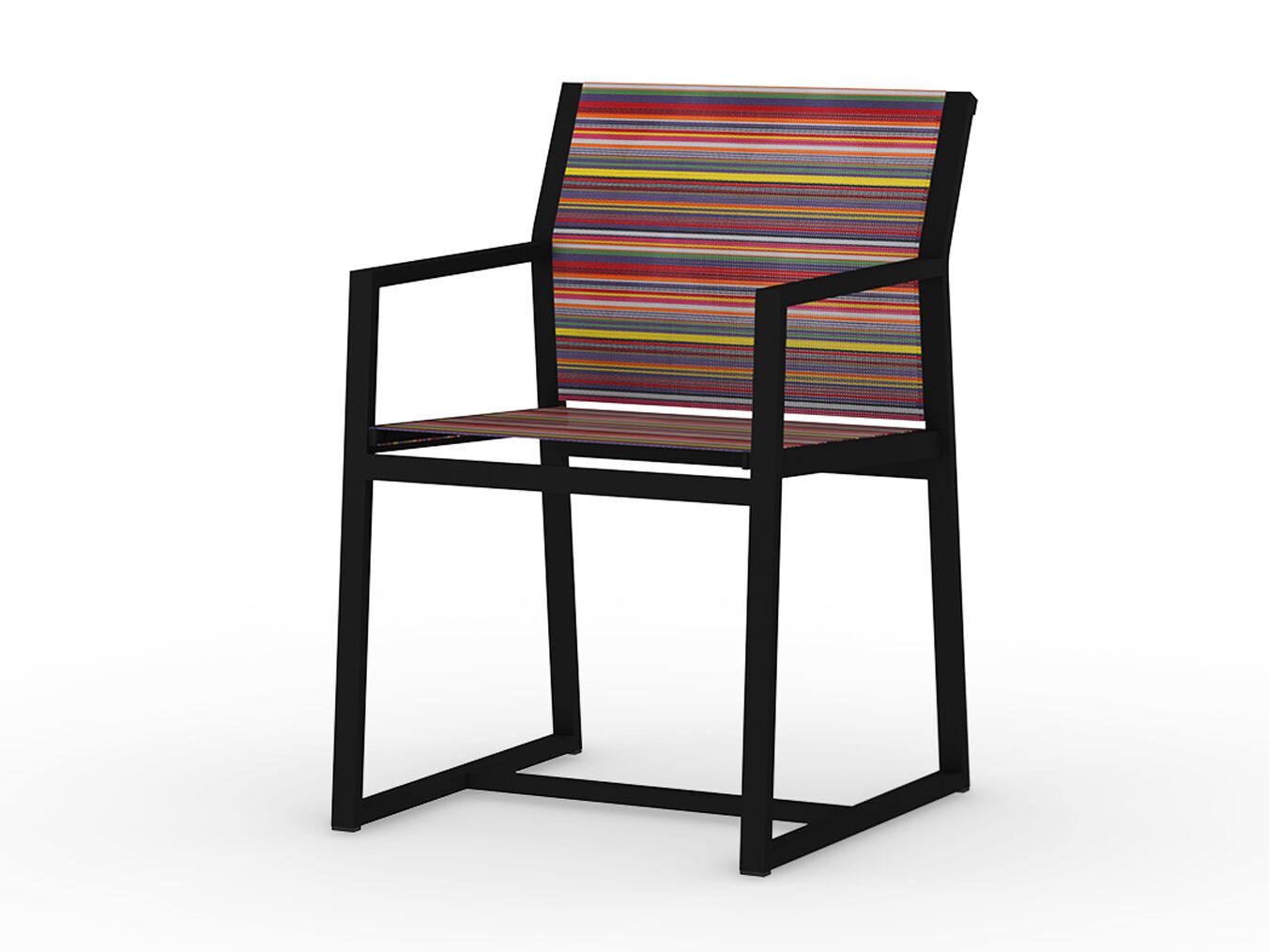 Алюминиевый садовый стул с подлокотниками MAMAGREEN Stripe ARCH-00122718