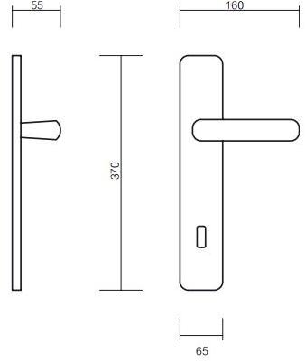 Pasini Латунная ручка на пластине King 3720 - Вид №3