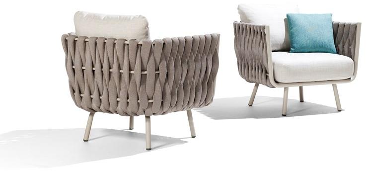 TRIBÙ Садовое кресло из ткани с подлокотниками Tosca sun-id-1504232 - Вид №7