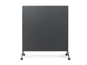 Звукопоглощающая офисная перегородка из войлока и алюминия на колесах