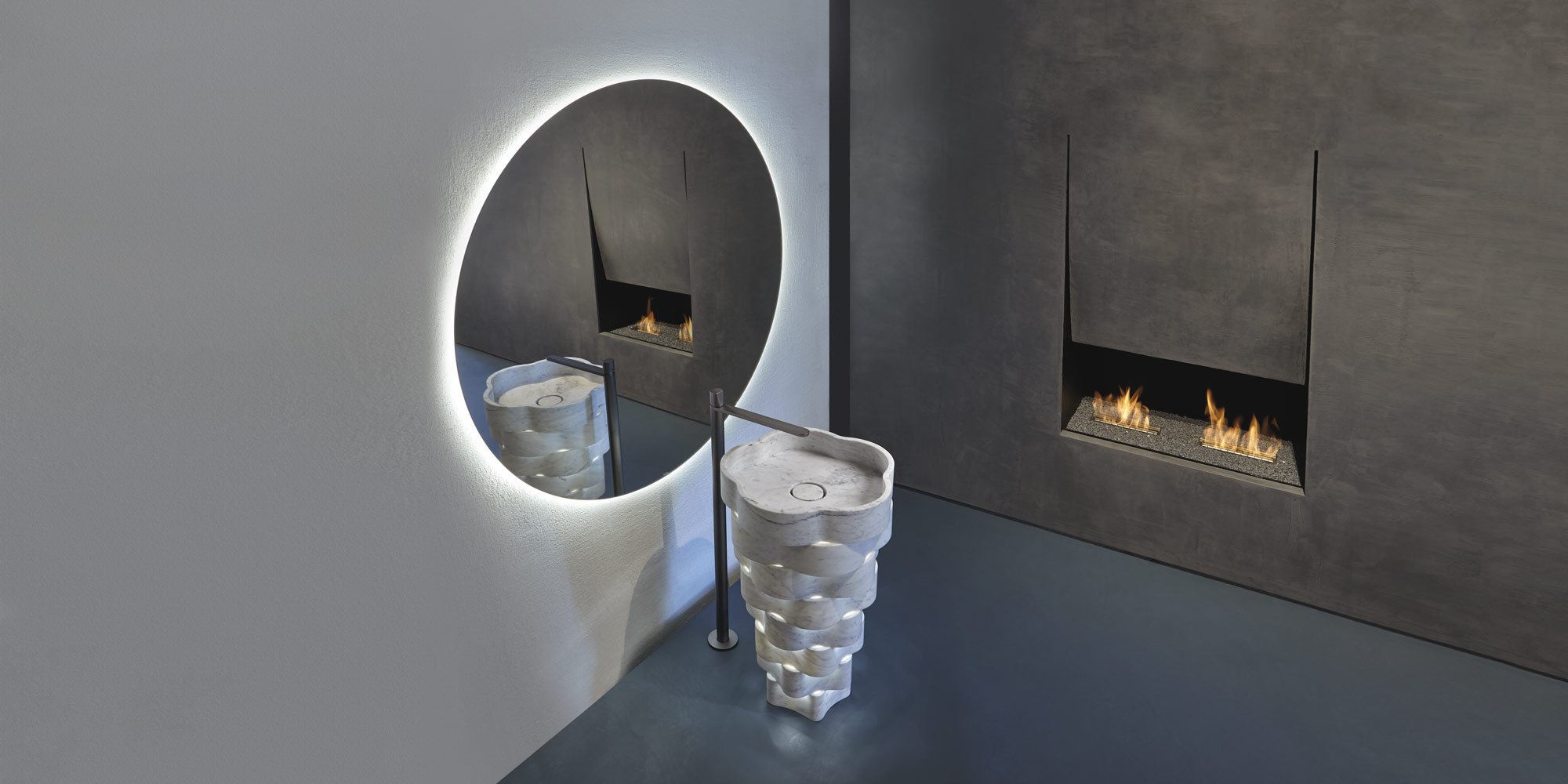 Intreccio Напольная раковина стоящая прямоугольная Antoniolupi  - Вид №7