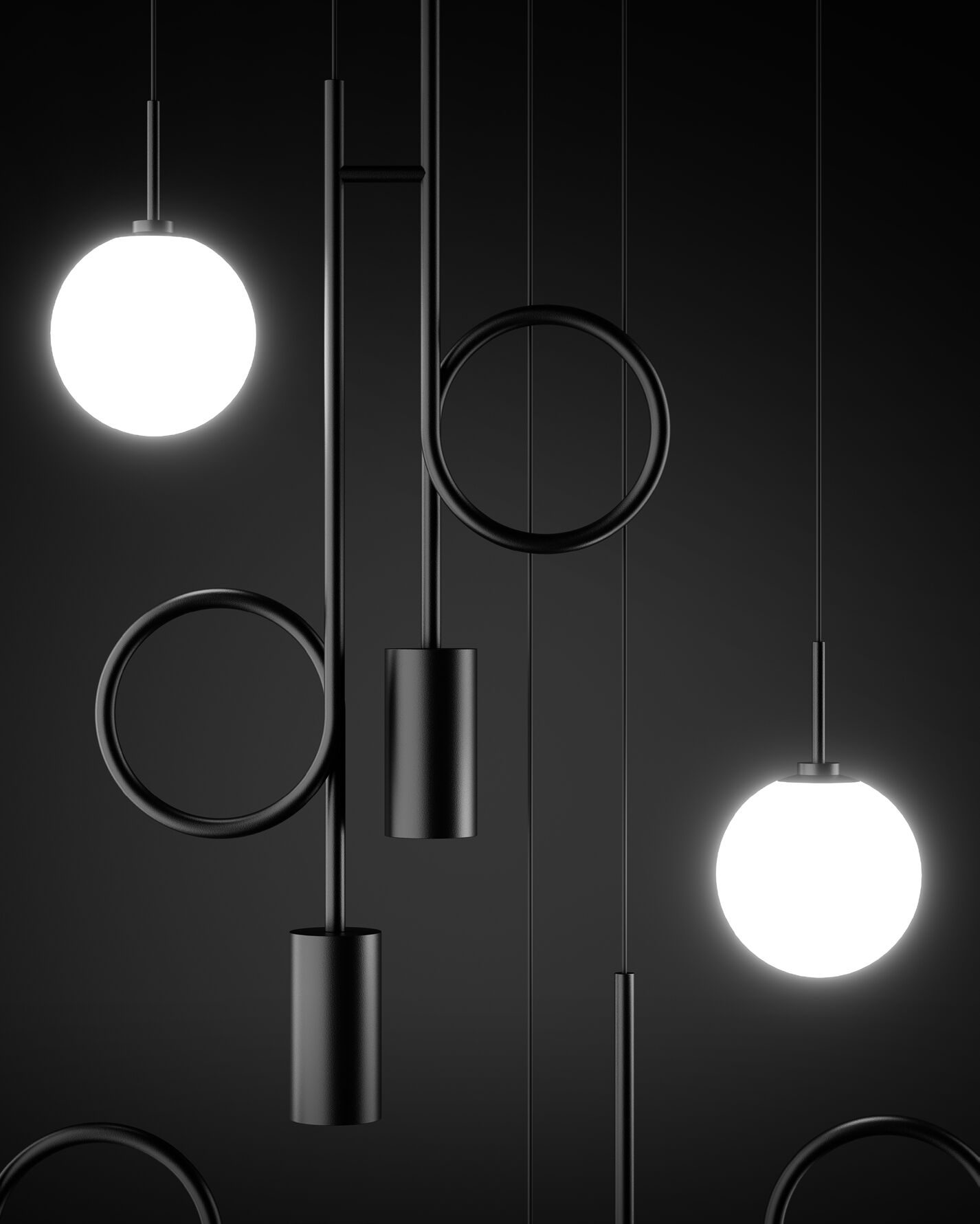Светодиодный подвесной светильник из боросиликатного стекла Euroluce Lampadari допамин ARCH-00105985 - Вид №1