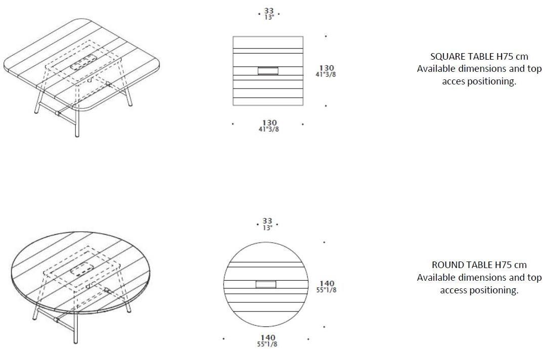 ESTEL GROUP Прямоугольный деревянный стол Plombier sun-id-1507110 - Вид №8
