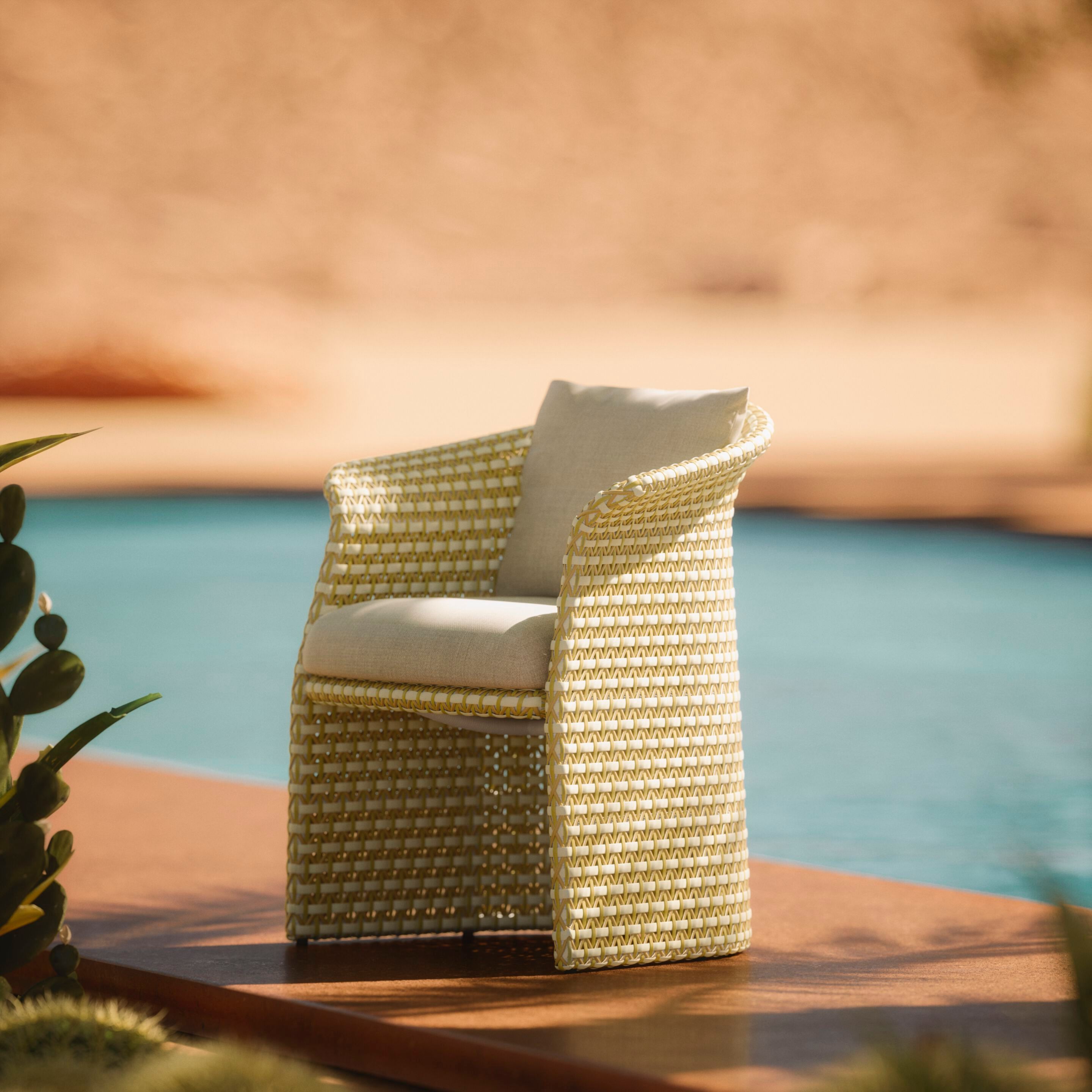 Синтетическое волокно сад стул с подлокотниками DEDON FLLAIR ARCH-00051174 - Вид №4