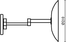 SP813 Увеличительное зеркало, круглое 200 мм, без подсветки bagno&associati Complementi Bagno & Associati - Вид №1