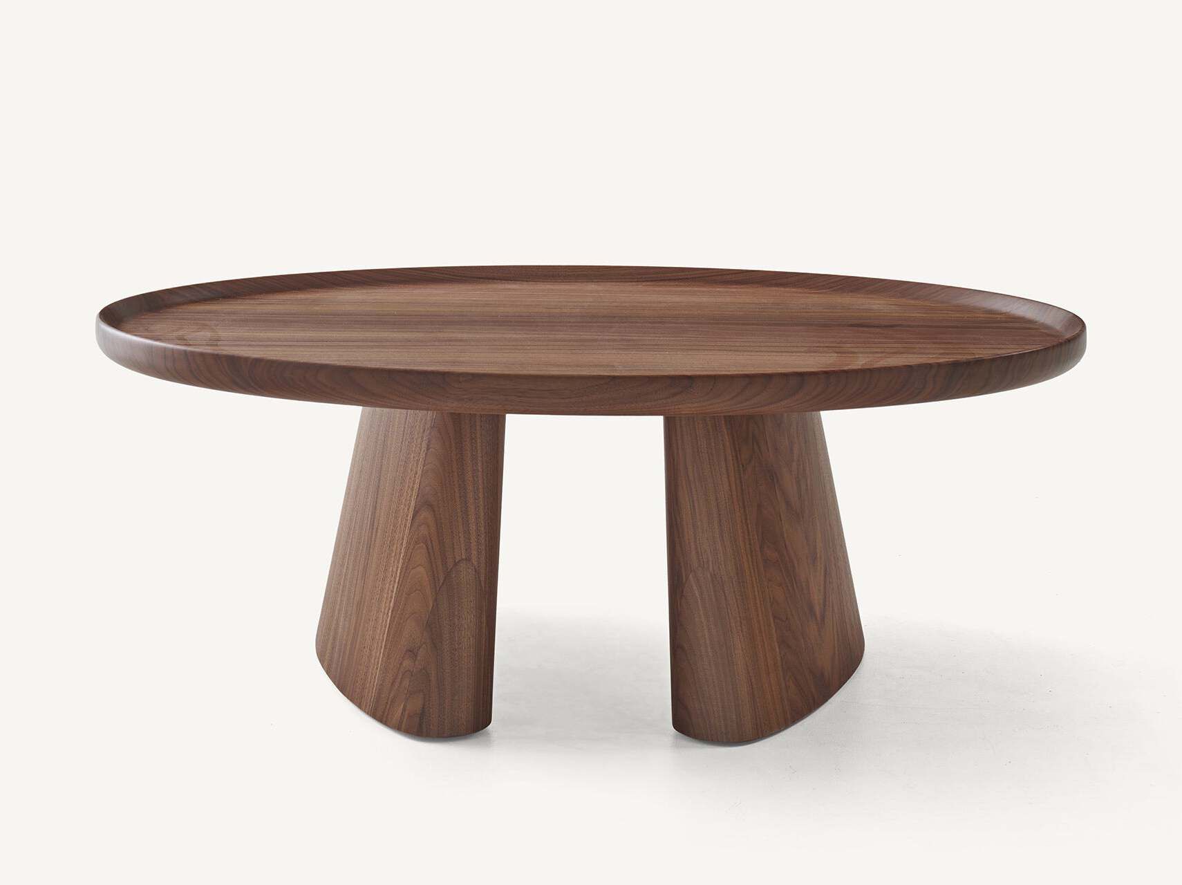 Овальный журнальный столик из массива дерева BassamFellows Bi-Ped ARCH-00089455 - Вид №1