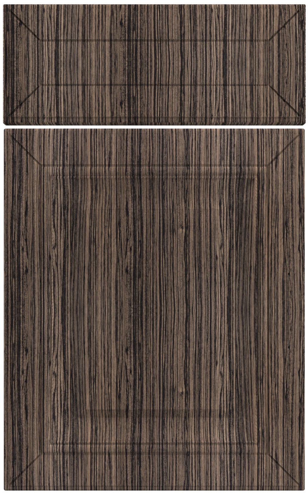 Фасады для кухни Классика Фрезеровка «Сорбонна+» Зебрано темное №119 SIDAK SIST269-10644