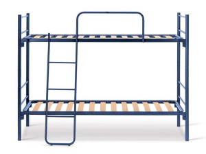 Стальная двухъярусная кровать