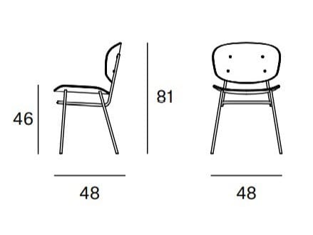 Стул из ясеня с мягким сиденьем Blasco&Vila Fosca ARCH-00056152 - Вид №11