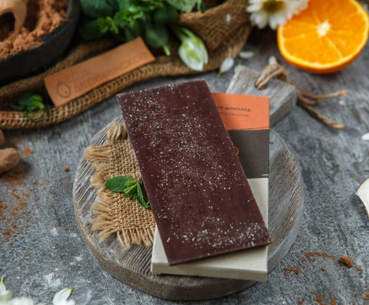 5994 Шоколад с цедрой апельсина 70% Вкусляндия  - Вид №2