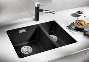 523558 Кухонная мойка Blanco Subline 340/160-U (чаша справа) антрацит  Blanco Subline Антрацит