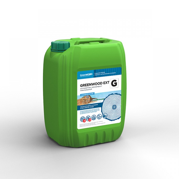 GWE-GS/20 GreenLAB GREENWOOD EXT G Готовый раствор 1:10, 20 л, АНТИСЕПТИК, КОНСЕРВАНТ невымываемый 