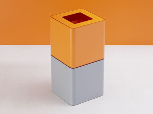 Корзина для мусора из оцинкованной стали