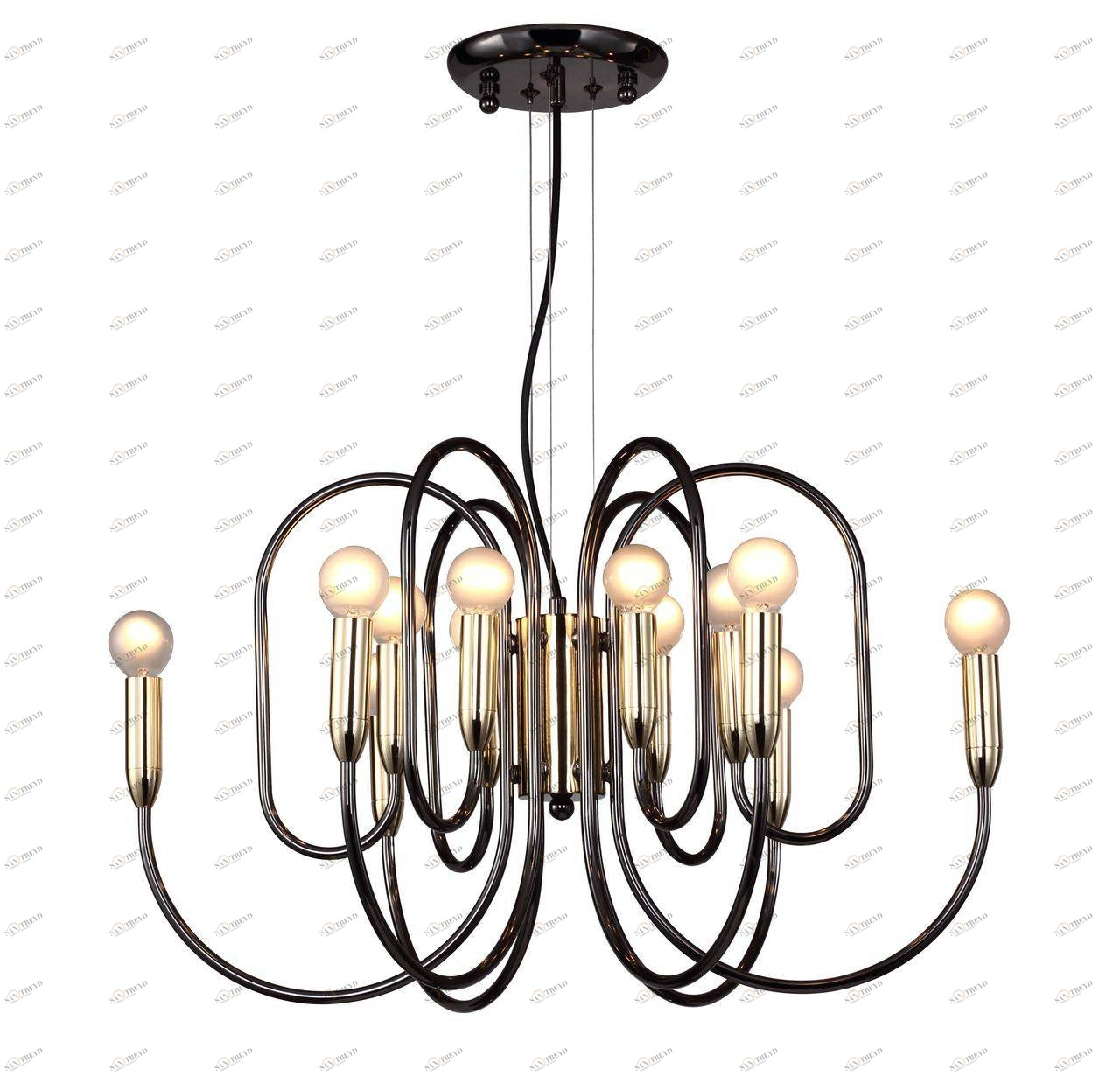 Подвесная люстра Favourite Drolling 1676-12P FAVOURITE ДИЗАЙНЕРСКИЕ, DROLLING 057098 Черный 