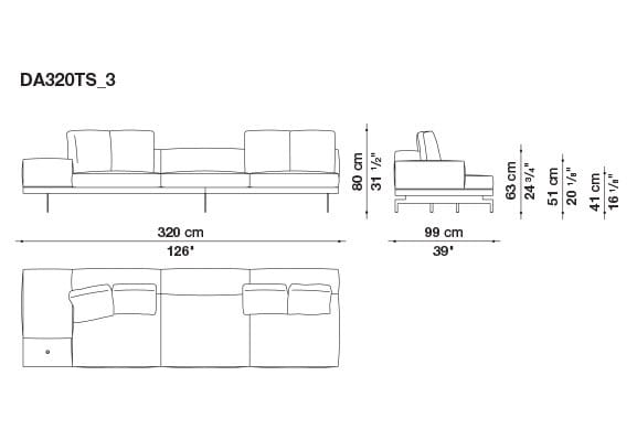 Кожаный диван B&B Italia док ARCH-00130675 - Вид №85