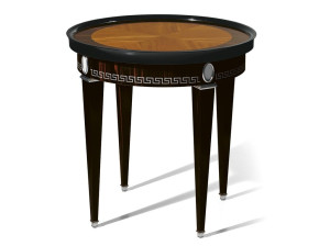 Журнальный столик из черного дерева и citronier с подносом