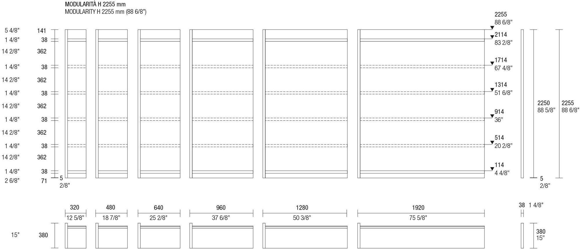 MisuraEmme Модульный открытый книжный шкаф sun-id-1454328 - Вид №15