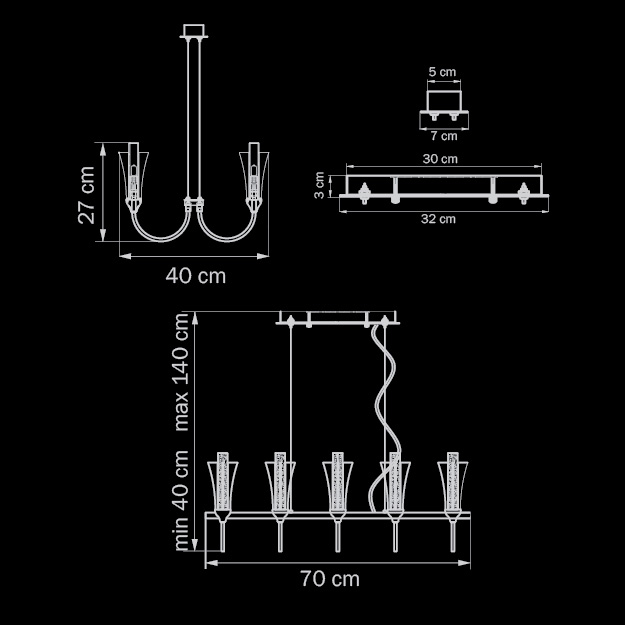 Подвесная люстра Lightstar Owio 757104 LIGHTSTAR ДИЗАЙНЕРСКИЕ, OWIO 058106 Хром  - Вид №1