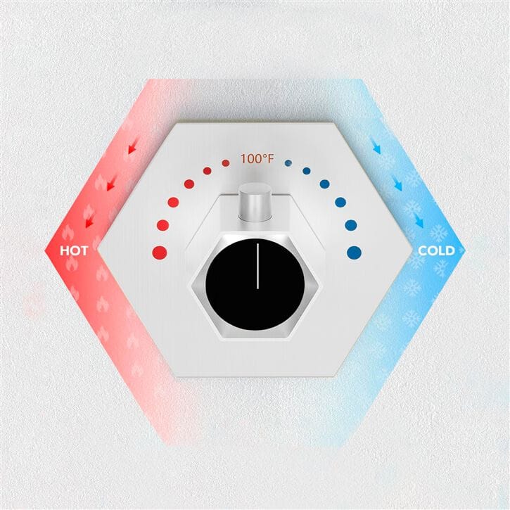 Термостатический встраиваемый душевой набор с насадкой для душа Fontana Showers питьевой фонтанчик ARCH-00101238 - Вид №2