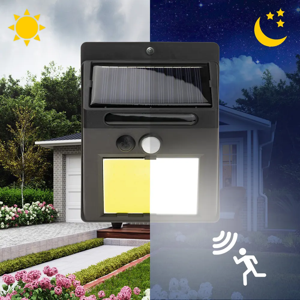Светильник светодиодный уличный Duwi Solar LED на солнечных батареях 5Вт 6500К 400Лм IP65 c датчиком движения черный STLM-2135653 - Вид №3