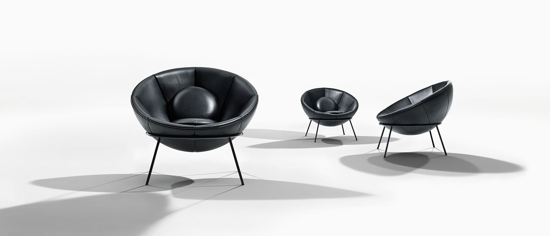 Кресло из кожи или ткани Arper Bardi's Bowl ARCH-00044914 - Вид №4