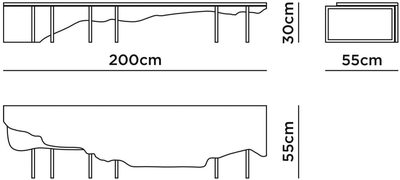 Greenapple Журнальный столик из мрамора Бардиглио и латуни Perfect raw G703096  - Вид №7