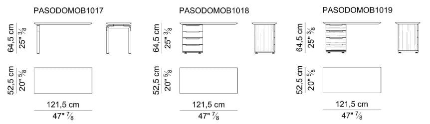 Деревянный офисный комод i 4 Mariani ARCH-00044731 - Вид №2