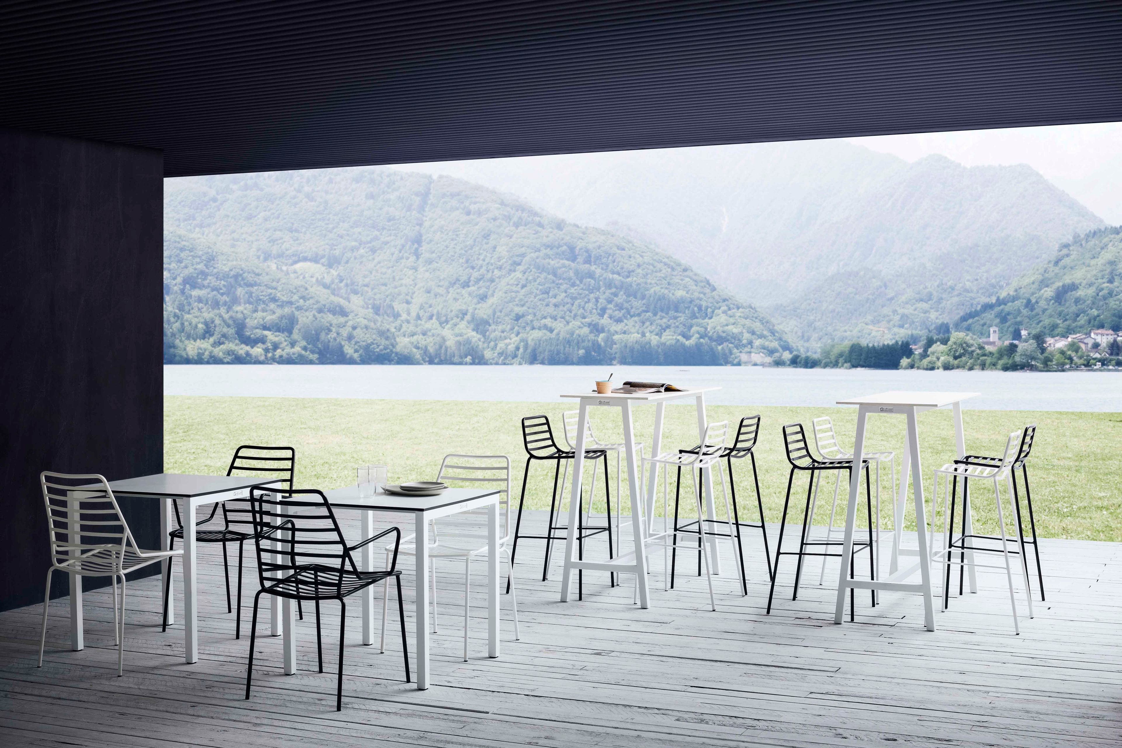 Металлический стул с подлокотниками GABER ссылка ARCH-00088199 - Вид №3