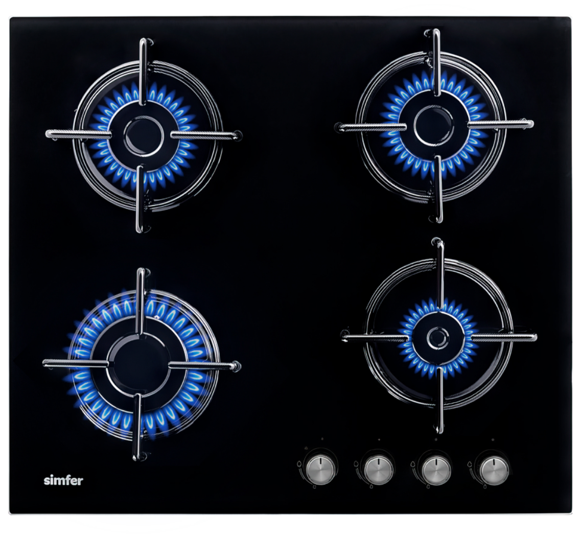 9211434 Газовая варочная поверхность Simfer H60N40B570 STDN-0138128 - Вид №1