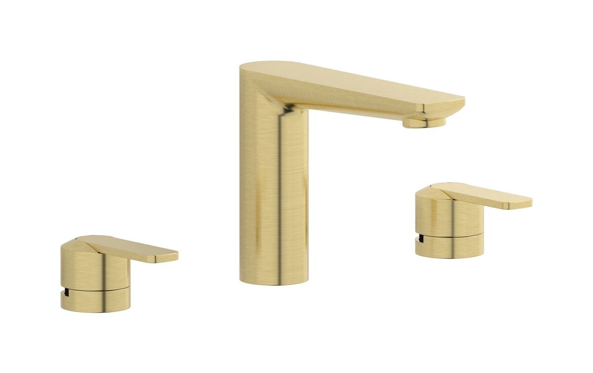 Смеситель для раковины с 3 отверстиями для пола с автоматическим сливом IB C-67 ARCH-00085154 - Вид №5