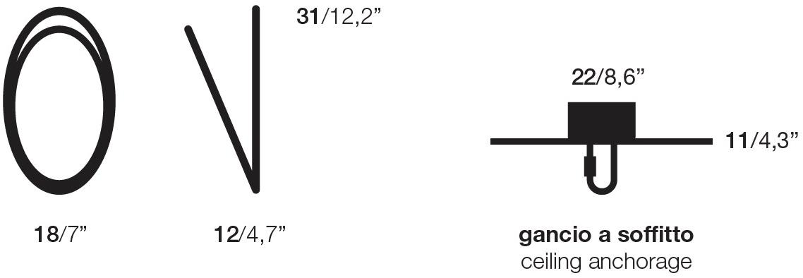 Opinion Ciatti Стальная потолочная вешалка sun-id-1425630 - Вид №2